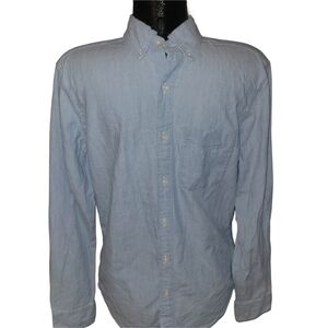 Men's Light Blue Button-Down Shirt S